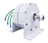 IvyLoutish Generador de imán Permanente de 1000 W y 400 RPM, alternador de CA trifásico de 12 V, 24 V y 48 V para turbina eólica Vertical u Horizontal (con Base).