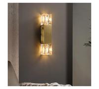 IvyLoutish Lámpara de Pared Moderna de Cristal Dorado, lámpara de Pared LED de Cobre para Pasillo, Escalera, salón, Dormitorio, Porche, luz de Pared, Moderna