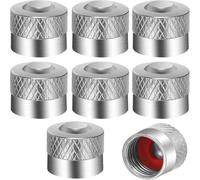 IVYMEIMEI 8 Tapas de válvula de Metal para Jaguar XE X760 I 2015-2019, Valvula Rueda Coche Tapones Valvula Coche Tapon Rueda CTapas de Válvula Antideslizantes