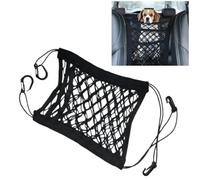 IVYMEIMEI Bolsa de Malla para Coche de Tres Capas para Smart Fortwo III Cabrio (A453) 2014-2024, Multifuncional para Mascotas Protector de Seguridad para Perros con Cuerda De Ajuste