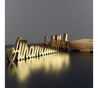 iwa concept Alhamdulillah Gold | Decoración del hogar o decoración islámica para Mesa o estantes | Decoración del hogar para Regalos de Ramadán | Decoraciones Eid | Regalo islámico de Ramadán |