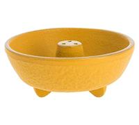 Iwachu INC29080GDYW Incensario Fuente, Hierro Colado de Japón, Amarillo