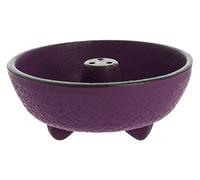 Iwachu INC29080GRP Incensario Fuente, Hierro Colado de Japón, Púrpura