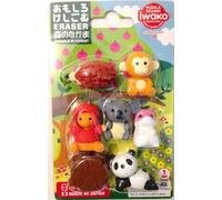 Iwako Kawaii Animals of the Forest (Set of 7 Animals) by Iwako