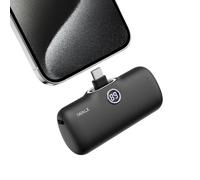 iWALK Bateria Portatil 4800mAh USB-C Sólo Compatible con iPhone 15 Serie,Bateria Externa Carga Rapida PD 20W, Petit Power Bank Compatible con iPhone 17/16/15 Pro MAX/Pro/Plus,17/16/15, Negro