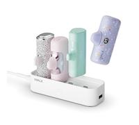 iWALK Estación de carga para cargador portátil de 4500 mAh, 4800 mAh, 5000 mAh para estación de carga de iPhone, estación de carga múltiple USB-C de tamaño familiar para el hogar (solo estación