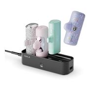 iWALK Estación de Cargador para Cargador Portátil 4500mAh,4800mAh,5000mAh Power Bank Estación de Carga iPhone Múltiple Estación de Cargador de Tamaño Familiar USB-C para Casa (Solo Estación), Negro