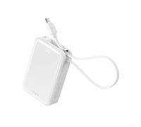 iWALK Power Bank Portátil, 10000mAh 45W PD, Cargador Rápido USB-C Entrada y Salida con Soporte para Móvil, Power Bank de Viaje para iPhone 17 16 15 14 13 12 Samsung S25 MacBook etc, Blanco