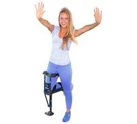 iWALKFree 3.0 Muleta de manos libres - Muleta de rodilla sin dolor - Alternativa a las muletas (negro y azul)