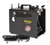Iwata IS-975 Power Jet Pro - Compresor silencioso con depósito y dos salidas
