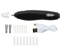 Iwata Medea - Borrador eléctrico de plástico negro recargable por USB