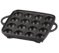 Iwatani Takoyaki - Sartén para parrilla, tamaño mediano, color negro