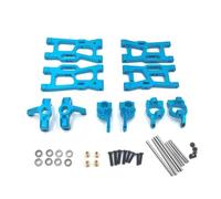 IWBR Ajuste for Wltoys 144001 144010 124007 124008 124016 124017 124019 Brazos de suspensión Bloque de dirección Conjunto de Soportes de Cubo Piezas de Mejora (Color : Blue)