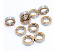 IWEBQSAP 10 UNIDS MR85RS MR85 RS 2RS Rodamientos de Color 5x8x2.5 mm ABEC-3 Compatible con Hobby Electric RC Car Truck Rodamientos de Bolas MR85-2RS Naranja Sellado