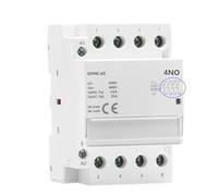 IWEBQSAP Contactor de CA for riel DIN, 4 Polos, 40 A, 63 A, 4 NO, 4 NC, 2 NO, 2 NC, 3 NO, 1 NC, for Uso doméstico o for Pila de Carga, 1 Unidad(4P 63A 3NO1NC)