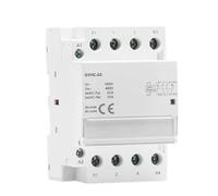 IWEBQSAP Contactor Modular de CA for Uso doméstico, 4P, 40A, 63A, 4NO o 2NC, 2NO, 220V/230V, 50/60HZ, for riel DIN, 4NC, 3NO, 1NC, 1 Unidad(4P 40A 2NO2NC 220V)