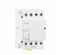 IWEBQSAP Contactor Modular de CA for Uso doméstico, 4P, 63 A, 4 NA o 2 NC, 220 V/230 V, 50/60 Hz, for riel DIN, 1 Unidad(4P 63A 2NO2NC 220V)