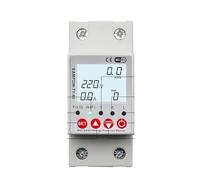 IWEBQSAP Dispositivo de relé Protector de sobretensión y subtensión con Circuito Inteligente WiFi 2P 63A, Interruptor, disyuntor, medidor de energía, kilovatios-Hora