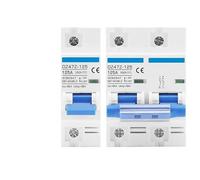 IWEBQSAP Disyuntor DC 1000V/500V 125A MCB Disyuntor de energía Solar fotovoltaica 1P 2P 4 Polos 80A 100A Protector de Corriente Principal DZ47Z-125 1 Pieza(4P,100A)