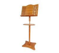 IWENZHKPA Atril Musical Atril De Madera For Partituras, Altura Ajustable, con Bandeja, Apto For Orquesta Y Coro Partituras(Natural A)
