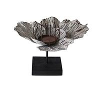 IWENZHKPA Candelabro Portavelas Retro De Hierro Forjado, Adornos Pie, Portalámparas Loto Creativo, Soporte Cera, Decoración Pastoral Romántica Acentos Hogar