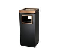 IWENZHKPA Cubo Basura Exterior Papelera De Hotel, Vestíbulo Vertical, Centro Comercial Exterior, Ascensor, Cubo Basura, Cenicero Contenedor(Black)