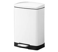 IWENZHKPA Cubo De Basura Baño de Bote Basura con Tapa, Cocina Acero Inoxidable Pedal Basura Cesta residuos for Dormitorio en Interiores Bote Basuras Cocina(A)