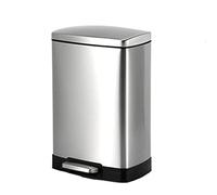 IWENZHKPA Cubo De Basura Baño de Bote Basura con Tapa, Cocina Acero Inoxidable Pedal Basura Cesta residuos for Dormitorio en Interiores Bote Basuras Cocina(B)