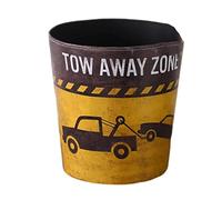 IWENZHKPA Cubo De Basura Cubo De Basura Estilo Europeo Retro PU Cuero Papelera Bote Basuras Cocina(A)