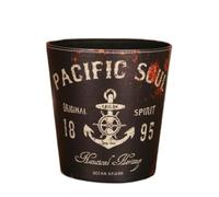 IWENZHKPA Cubo De Basura Cubo De Basura Estilo Europeo Retro PU Cuero Papelera Bote Basuras Cocina(C)