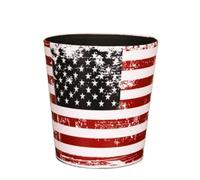 IWENZHKPA Cubo De Basura Cubo De Basura Estilo Europeo Retro PU Cuero Papelera Bote Basuras Cocina(E)