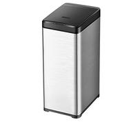 IWENZHKPA Cubo De Basura Cubo De Basura Metal Sin Contacto del Bote Acero Inoxidable con Sala Estar Tapa Cerrada Bote Basuras Cocina