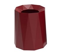 IWENZHKPA Cubo De Basura Cubo De Basura Redondo Plástico, Papelera, Contenedor para Baño, Dormitorio, Cocina, Oficina En Casa, 12 litros Bote Basuras Cocina(Rot)