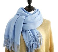 IWENZHKPA Foulard Mujer Mujer Bufanda Bufanda De Invierno Imitación Cachemira Sentir Pashmina Chal Envoltura Suave Cálida Manta Bufandas For Mujeres Regalo Mantoncillo(G)