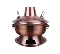 IWENZHKPA Hot Pot Olla De Carbón Acero Inoxidable Shabu For Servir Sopa For El Hogar Menaje Cocina(32cm)