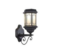 IWENZHKPA Solar Exterior Lampara Lámparas Solares De Pared For Exteriores, Estilo Vintage, Puerta Entrada Y Porche Jardín Decoración(Black)