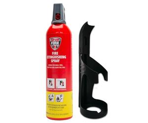 IWH - Spray extintor de incendios de 750 ml | Compacto e ideal para camping, coche, casa y ocio | Pequeño spray extintor ideal también para viajes | Clases de fuego A y F