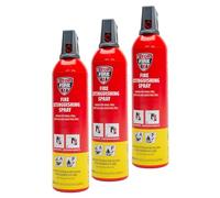IWH - Spray extintor de incendios de 750 ml | Extintor de espuma compacto A+F ideal para camping, coche, casa y tiempo libre | pequeño spray extintor ideal también para viajes | Contenido: 3 x 750 ml
