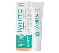 iWhite Pasta de Dientes Natural Blanqueadora 75ml - Blanqueamiento Dental con 80% Ingredientes Naturales, PAP & Papaína - Sin Peróxidos, Seguro para el Esmalte, Con Extracto de Fresa y Menta - Vegano