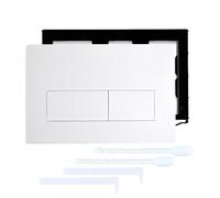 IWIDYA 1 Pieza Panel de Tablero de Tanque Oculto,Compatible con Geberit Pulsador Cisterna Sigma 01/20/30/50 Series, Accesorios de Baño(Blanco)