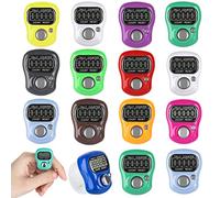 IWILCS 15Pcs Contador de Dedo Electrónico, Contador de Dedos, Contador de Filas, Dedo Marcador LCD Contador de conteo, para inventario, Deportes, Marketing, avión, Golf (Color Mezclado)