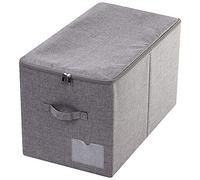 iwill CREATE PRO 56 (L) x 32 (An) x 33 (Al) cm Contenedor plegable de almacenamiento para ropa de invierno con tapa Compatible con armario IKEA Pax Profundidad 60 cm Gris oscuro