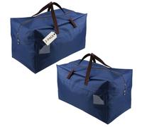 iwill CREATE PRO Lote de 2 bolsas grandes de 100 l con asas y resistentes al agua. Ideales para guardar ropa de cama, para viajes en caravana, mudanzas, para ir al colegio, azul