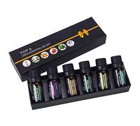 Iwinna Essential Oils Gift Set, Aromatherapy Oils Set(Lavender, Sweet Orange, Peppermint, Tea Tree, Eucalyptus, and More) 100% Pure Therapeutic Grade for Hair, Skin, Relaxation, Diffuser - 10ml