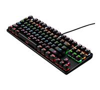 Iwinna Green Shaft Mechanical Keypad 87 Keys Gaming Keyboard with Colorful Light Effect for Windows XP/7/8/10 Systems