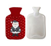 Iwinna Hot Water Bottle with Washable Knitted Cover 0.5L Small Rubber Bottle Hot Water Bag for Body Warming Pain & Swelling Relief