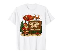 Iwishabish Woods National Forest Land of Audacity Navidad Camiseta