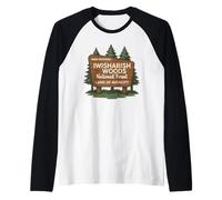 Iwishabish Woods National Forest Land of Audacity Navidad Camiseta Manga Raglan