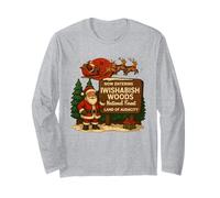 Iwishabish Woods National Forest Land of Audacity Navidad Manga Larga