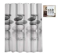 iwobi Cortinas de Ducha Impermeable, Cortina Baño Antimoho Tejido Resistente al Moho Impreso Digital PEVA,Cortina de Ducha de Tejido Estampado para Baño, Bañera, Impermeable 180 X 120 cm